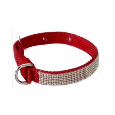 Super Dog Dimand Collar Red 45cm